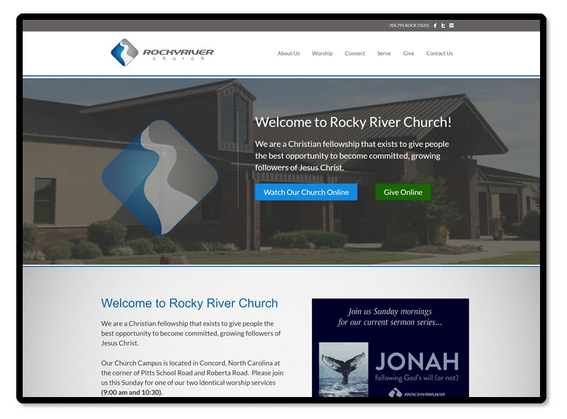 Rocky River Church Example - Marketing Image